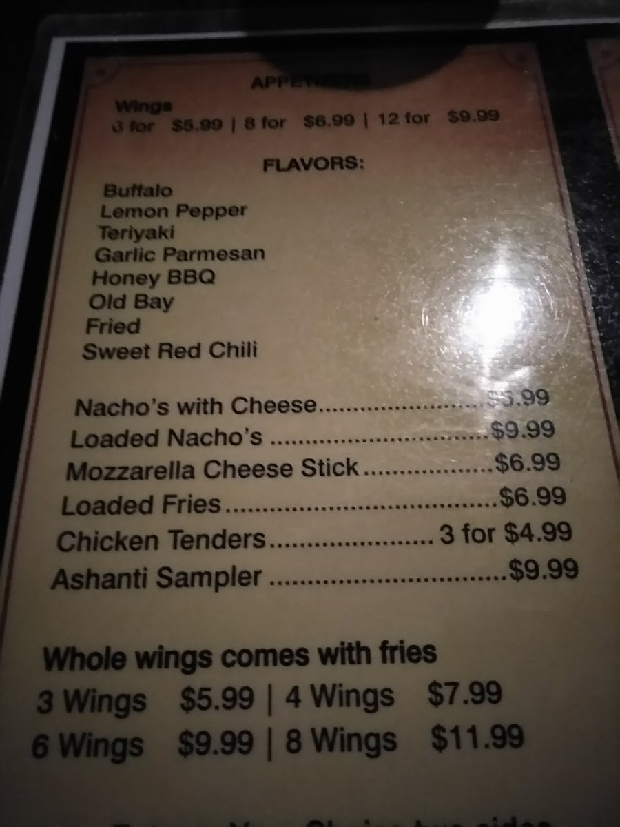 Menu Lisa's Restaurant And Lounge-1