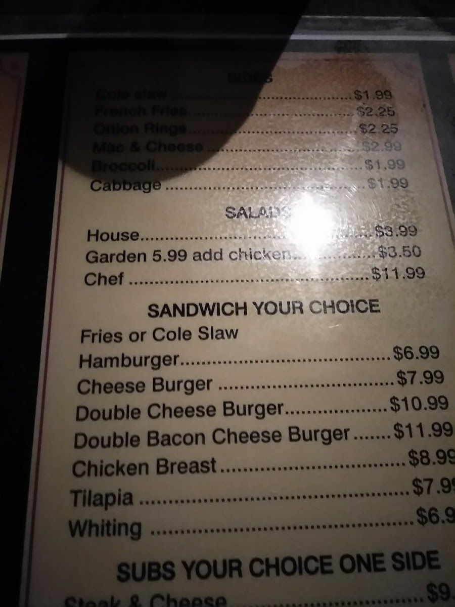 Menu Lisa's Restaurant And Lounge-2